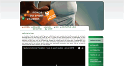 Desktop Screenshot of fondsdusportvaudois.ch